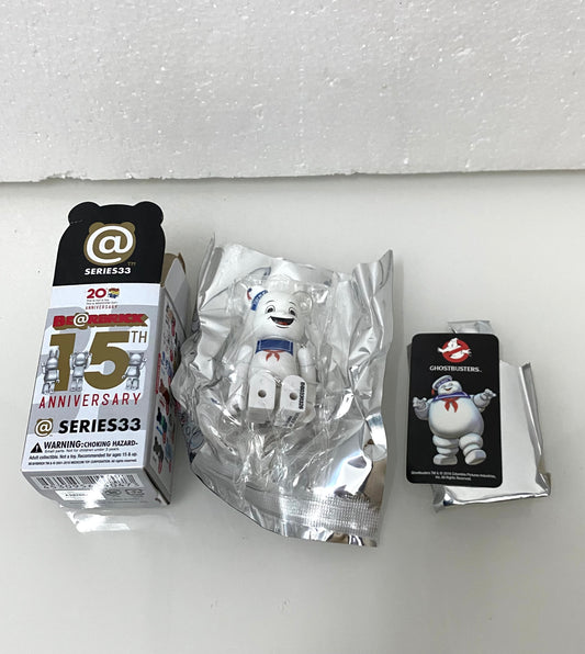 Japan Medicom Toy 100% Be@rbrick Series 33 | Ghostbusters Puft Marshmallow Man - Retried Limited Rare Toy Collection