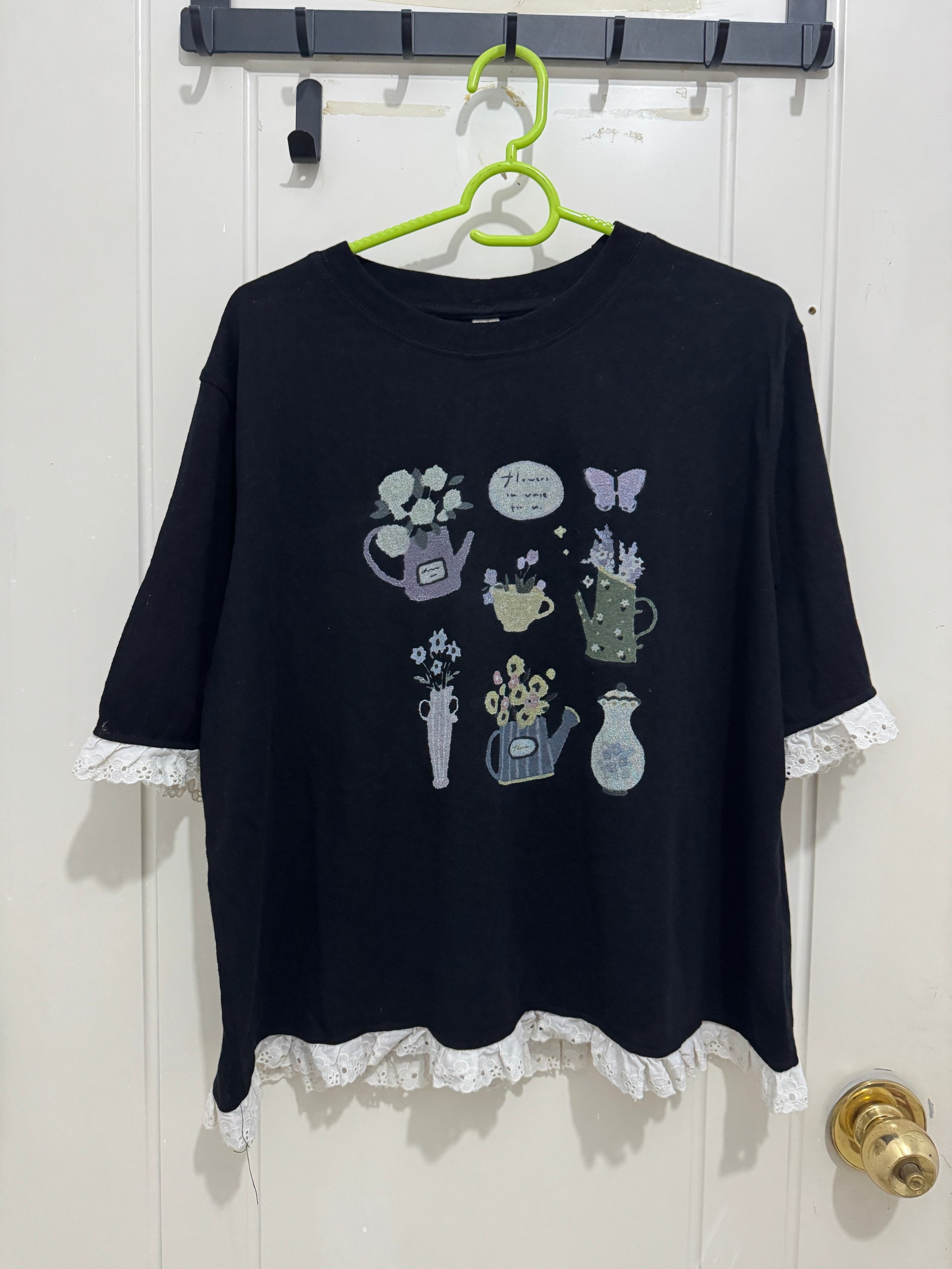 Japanese Fashion Cute Animals Style T-Shirt Series | Mori Garden Flower Pots - Kawaii Fashion Items