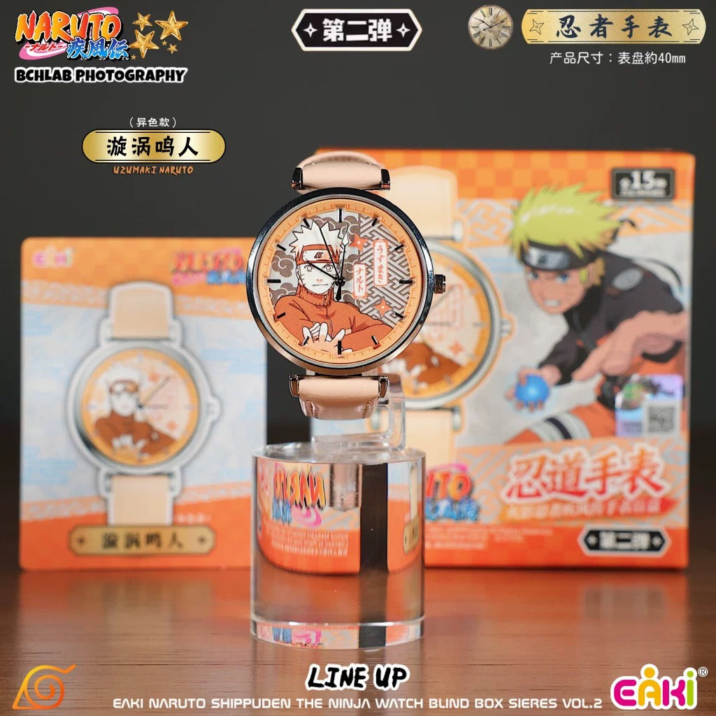 Eaki X Naruto Ninja Part 2 Watch Accessories Series | Naruto Shippuuden Naruto Sasuke Sakura Kakashi Gaara Neji Hinata Itachi Uchiha Madara Obito - Watch Collectable Toys Mystery Blind Box