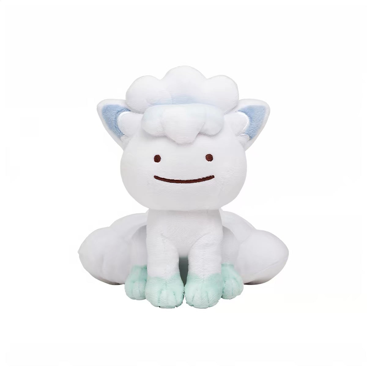 Japan Cartoon Pokemon Center Ditto Crossover Part 5 | Exeggutor Shaymin Magnemite Pichu Raichu Jirachi Wobbuffet Whimsicott Gloom Alolan Vulpix - Mascot Mini Plush Doll