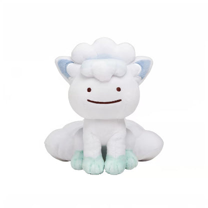 Japan Cartoon Pokemon Center Ditto Crossover Part 5 | Exeggutor Shaymin Magnemite Pichu Raichu Jirachi Wobbuffet Whimsicott Gloom Alolan Vulpix - Mascot Mini Plush Doll