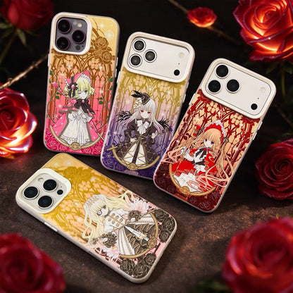 Japanese Anime Rozen Maiden Laser Case Part 1 | Shinku Suigintou Souseiseki Suiseiseki Hinaichigo Kanaria Kirakishou 7 Styles - iPhone Case 11 12 13 14 15 16 16e 17 17e 18 Pro Promax