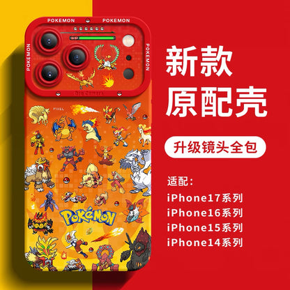 Japanese Cartoon Pokemon Silicone Case Close Up Fighting Version | Venusaur Charizard Blastoise Gengar Scizor Umbreon Greninja Garchomp - iPhone Case PLUS SE2 XS XR X 11 12 13 14 15 16 16e 17 17e Pro Promax 12mini 13mini (副本)