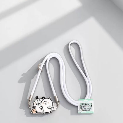 Japanese Cartoon Phone Back Clip with Phone Lanyard | Chiikawa Pink & Mint Green - for All Smart Phones (副本 2)