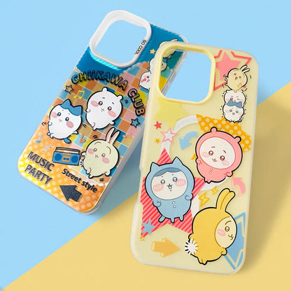Japanese Cartoon ChiiKawa Club Music Party | Laser Case & Matt Jelly Case - Phone Case Samsung Galaxy S26 S25 S24 S23 S22 S21 FE Ultra Edge