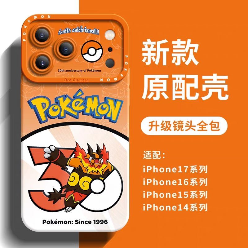 Japanese Cartoon Pokemon Silicone Case Pokemon 30 Anniversary Version Part20 | Serperior Emboar Samurott Zoroark Krookodile Excadrill Bisharp Hydreigon 8 Styles - Phone Case Samsung Galaxy S26 S25 S24 S23 FE Ultra Edge