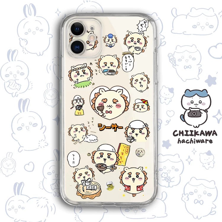 Japanese Cartoon Chiikawa Clean Case | Happy Fun Part2 Sanrio - Phone Case Samsung Galaxy S26 S25 S24 S23 S22 S21 FE Ultra