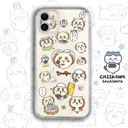 Japanese Cartoon Chiikawa Clean Case | Happy Fun Part2 Sanrio - Phone Case Samsung Galaxy S26 S25 S24 S23 S22 S21 FE Ultra