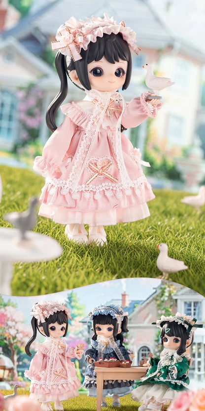 Simon Toys Cosplay Doll Outfits Set Gem Version | Different Colour Green Blue Pink - Original Outfits - 1/12 ob11 11cm BJD Doll Ball Joint Doll