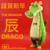 How2work Japan Artist Kohei Ogawa | Draco Original Green Dragon - Sofubi Figure Soft Vinyl Rare