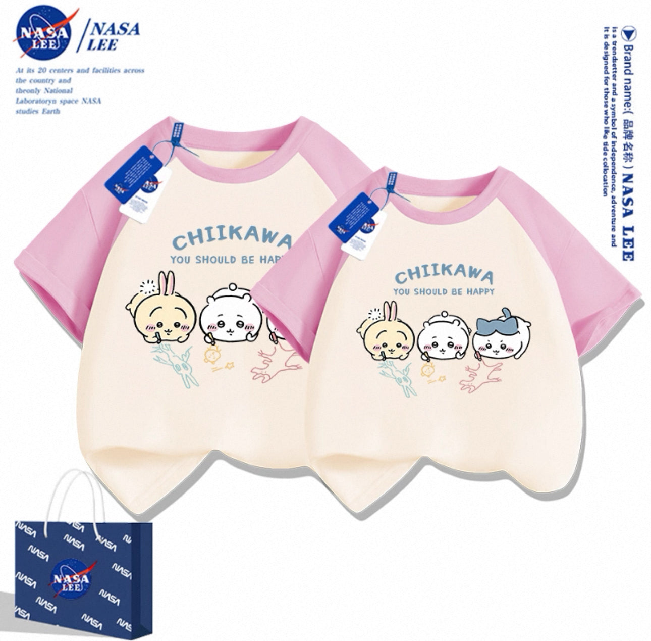 Japanese Cartoon ChiiKawa Casual Style T-Shirt Series | Chiikawa Hachiware Usagi Drawing Part 2 - Kawaii Fashion Items