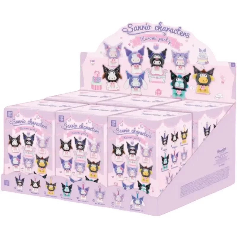 TopToy Sanrio Characters Kuromi Party | Hello Kitty My Melody Piano Kuromi Cinnamoroll Pompompurin Pochacco Hangyodon - Collectable Toys Mystery Blind Box