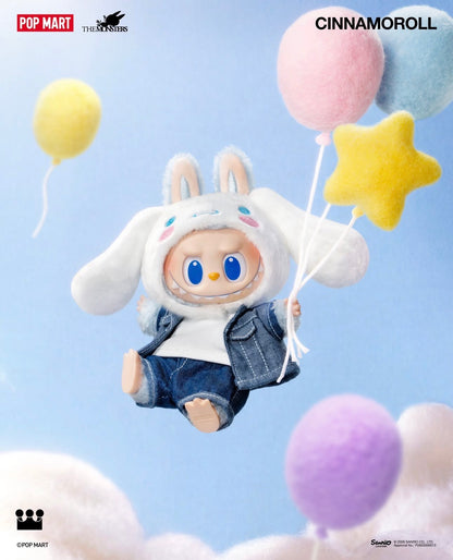 Popmart The Monster X Sanrio Characters Part 5 Series Limited Edition | Labubu Vinyl Face Plush Doll Figure Keychain - 15cm Kasing Lung Zimomo Labubu Toy Collection