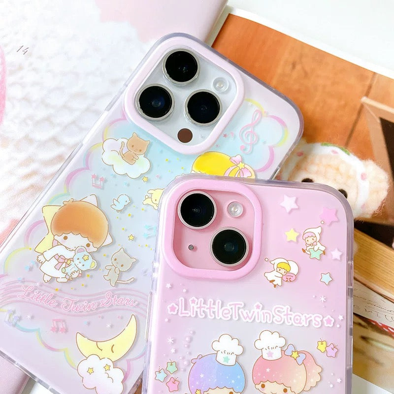 Japanese Cartoon Sanrio Little Twin Stars | Starry Kitchen & Music Party - iPhone Case 13 14 15 Pro Promax