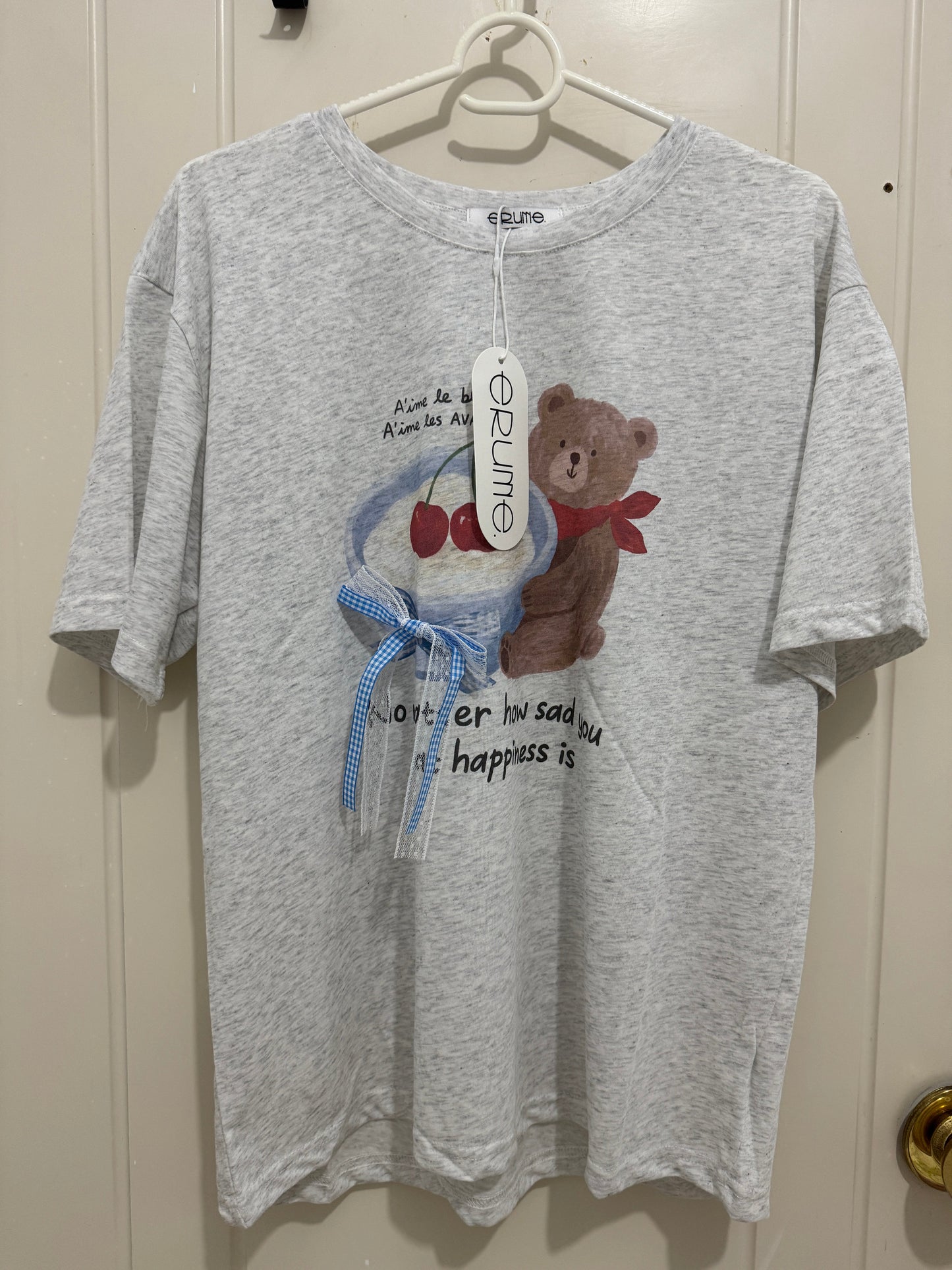 Korean Fashion Cute Animals Style T-Shirt Series | Yogurt Bear - Kawaii Fashion Items
