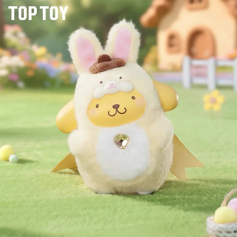 TopToy Sanrio Characters Diamond Bunny Baby | Hello Kitty My Melody Kuromi Cinnamoroll Pompompurin Pochacco - Collectable Toys Mystery Blind Box