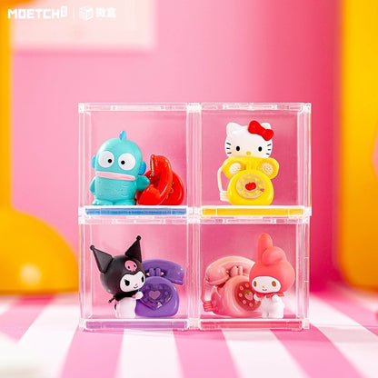 Sanrio Characters with Telephone Mini Box Series | Hello Kitty My Melody Piano Kuromi Cinnamoroll Pompompurin Pochacco Hangyodon - Kawaii Collectable Toys Toy Collection