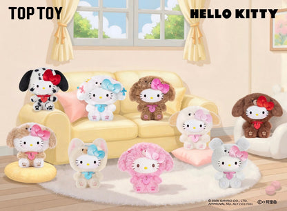 TOPTOY x Sanrio Hello Kitty | Puppy Party Series - Plush Vinly Keychain Pendant Blind Box