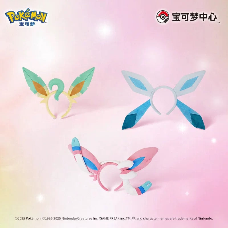 Japan Cartoon Pokemon Eevee Evolution Series Cute Headband | Eevee Vaporeon Jolteon Flareon Espeon Umbreon Leafeon Glaceon Sylveon - Evolve Anime Collectable Kawaii Makeup Facial Hairband