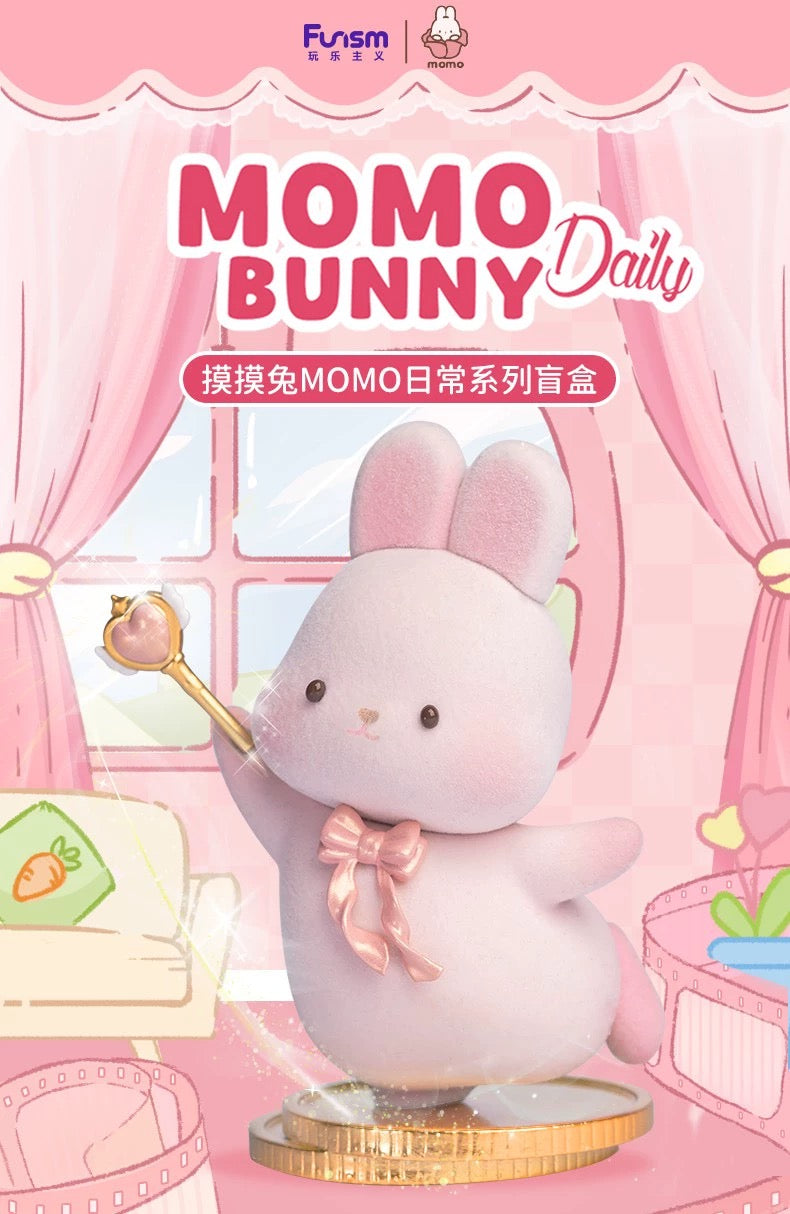 Momo with Bunny Kawaii Lovely Characters | Momo Bunny Daily - Toy Collection Mystery Blind Box 