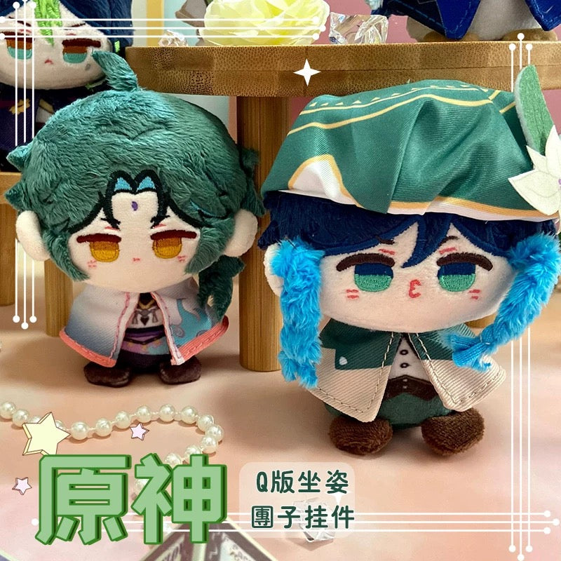 Game Character Genshin Keychain | Layla Nahida Cyno Tighnari Barbatos Xiao Cute Kawaii 12cm Doll - Cute Kawaii Item