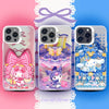 Japanese Cartoon Sanrio Ribbon Lolita Laser Case | My Melody Kuromi Cinnamoroll - iPhone Case 11 12 13 14 15 16 16e 17 17e Pro Promax