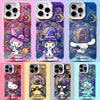 Japanese Cartoon Sanrio Magic Witch Laser Case | Hello Kitty My Melody Kuromi Cinnamoroll Pompompurin Hangydon Bad Badtz Maru 7 Styles - iPhone Case 11 12 13 14 15 16 16e 17 17e 18 Pro Promax