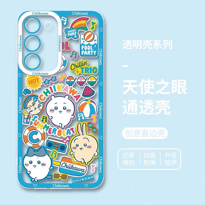 Japanese Cartoon ChiiKawa iPhone Case | Summer Time & Bee Sky Blue Ver 8 Styles - Phone Case Samsung Galaxy S26 S25 S24 S23 S22 S21 FE Ultra Edge
