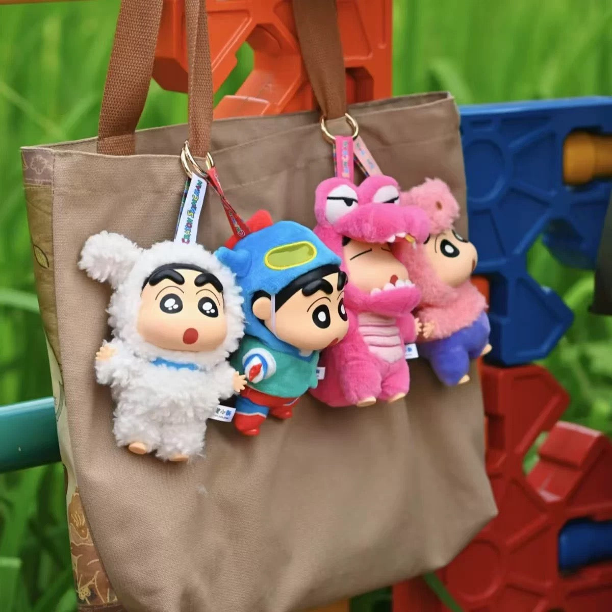 TopToy X Crayon Shin-chan Cosplay Party Part 1 Series Limited | ChocoBi Shiro Action Kamen Buriburi Elephant - Vinyl Face Plush Doll Figure Keychain Collectable Toys Mystery Blind Box - KawaiiGiftLand