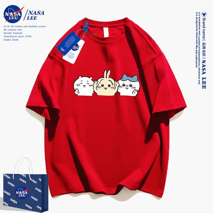 Japanese Cartoon ChiiKawa Casual Style T-Shirt Series | Chiikawa Hachiware Usagi Yeah - Kawaii Fashion Items
