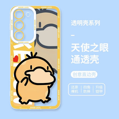 Japan Cartoon Pokemon Fatty Cute Drawing | Pikachu Gengar Squirtle Psyduck Bulbasaur Charmander Eevee Gible - Phone Case Samsung Galaxy S26 S25 S24 S23 S22 S21 FE Ultra