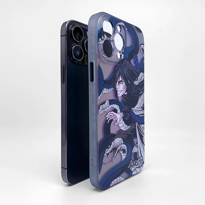 Japanese Anime Naruto Ninja | Laser Orochimaru - iPhone Case PLUS 12 13 14 15 16 Pro Promax