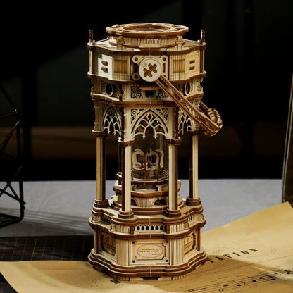 Craft Kits Wooden Music Box | Vintage Style Mechanical Music Box - DIY Handmade Mini World Miniature Gift