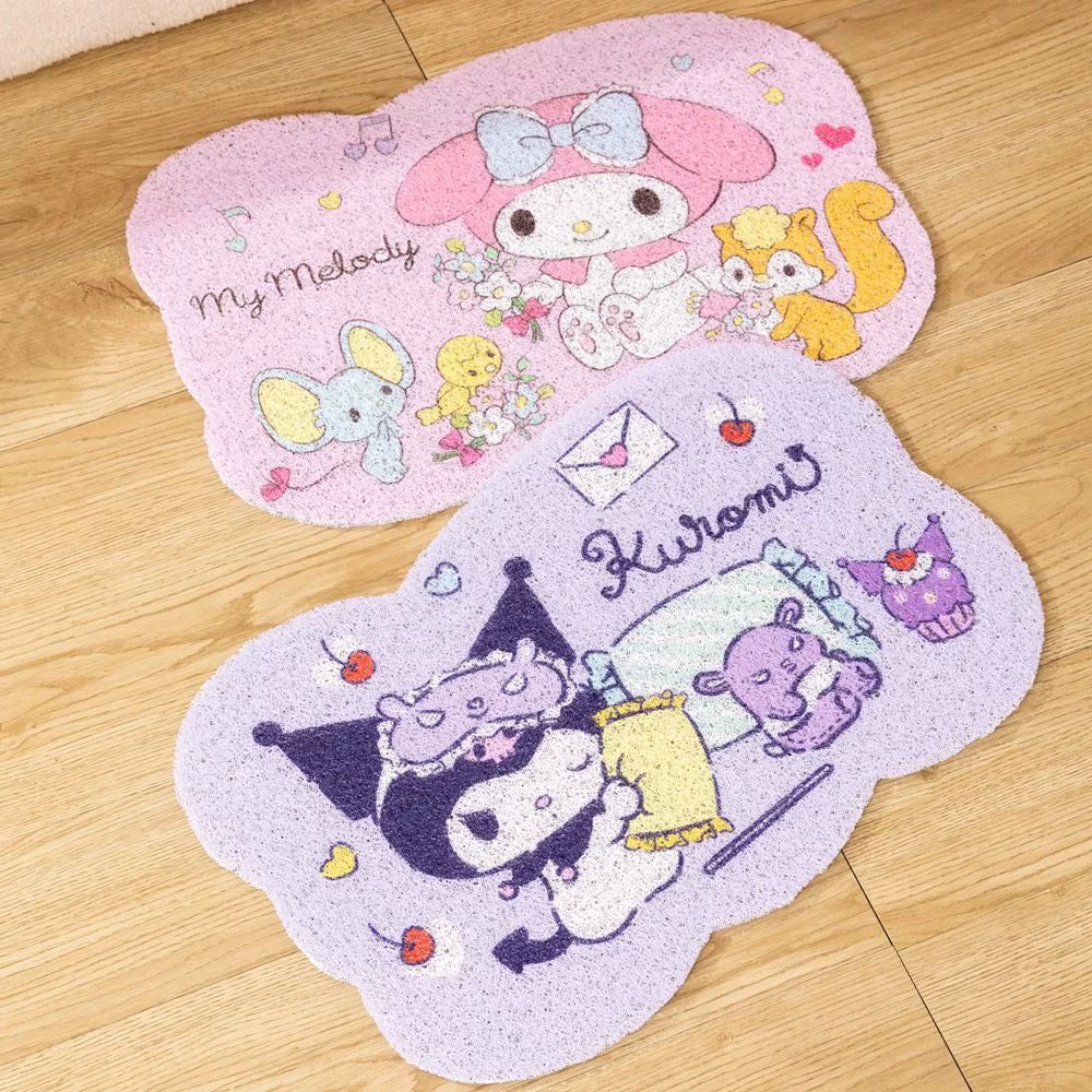 Sanrio 40 X 60cm Bathroom Floor Mat | Hello Kitty My Melody Kuromi Little Twin Stars Friends - Kawaii items Cute Things