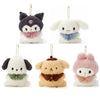 Sanrio Winter Style Collar Keychain  | My Melody Kuromi Cinnamoroll Pompompurin Pochacco - Small Plush Doll Keychain