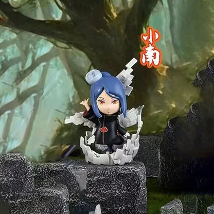 Naruto Ninja The Akatsuki Group Q Version Series Part 2 | Naruto Shippuuden Hidan Nagato Pain Sasori Kakuzu Konan - Figure Collectable Toys Mystery Blind Box