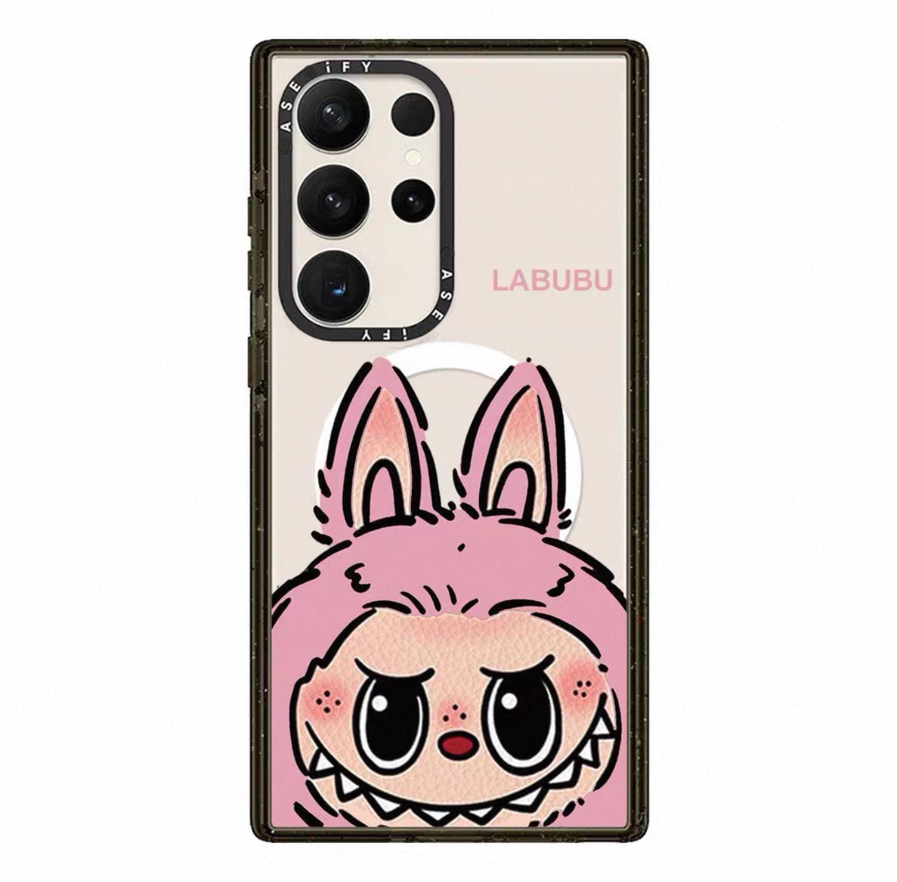 Cute Cartoon Monster Big Head Pink Brown - Phone Case Samsung Galaxy S25 S24 S23 S22 Ultra KawaiiGiftLand