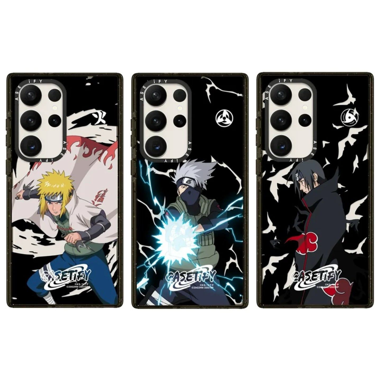 Japanese Cartoon Ninja Naruto | Kakashi Itachi Minato Hokage - Phone Case Samsung Galaxy S24 S23 S22 Ultra