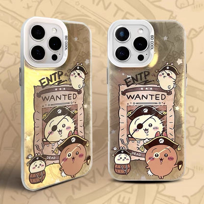 Japanese Cartoon ChiiKawa Pirates Laser Case | ChiiKawa Hachiware Usagi Momonga - iPhone Case 11 12 13 14 15 16 16e 17 17e Pro Promax