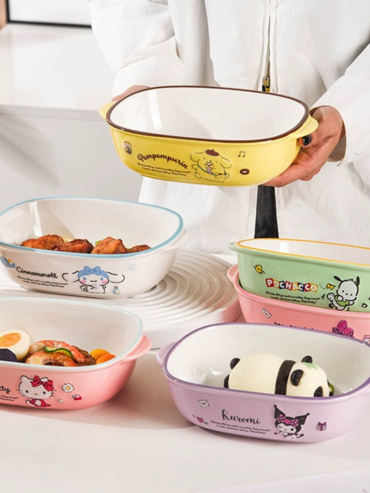 Sanrio Ceramic Tableware Big Bowl Plate | Hello Kitty My Melody