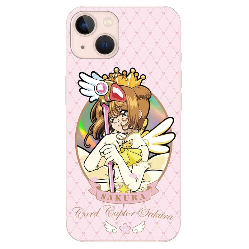 Japanese Cartoon Cardcaptor Sakura | Sakura & Kero Chan - iPhone Case 7 8 PLUS SE2 XS XR X 11 12 13 14 15 16 Pro Promax 12mini 13mini KawaiiGiftLand