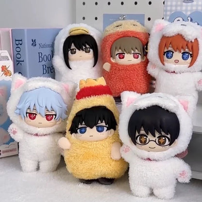 Top Toy X Gintama Part 1 Series SofuNui | Gintoki Kagura Shinpachi Sougo Kotarou Toushirou - Vinyl Face Plush Doll Figure Keychain Collectable Toys Mystery Blind Box