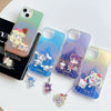 Japan Cartoon Sailor Moon x Sanrio with Phone Strap | Laser Sailor Girl X Hello Kitty Kuromi Cinnamorll Pompompurin - iPhone Case Phone Case PLUS SE2 11 12 13 14 15 16 16e 17 17e Pro Promax 12mini 13mini