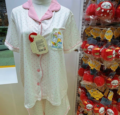 ChiiKawa X Miniso Fruit Market Series Pop Store Limited | Pajamas Set Pink Dot - Kawaii Items Room Decoration doll