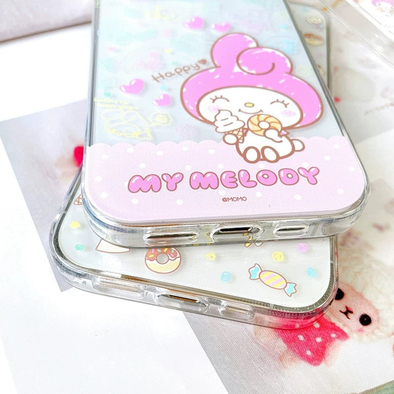 Japanese Cartoon My Melody |  Eating Foods - iPhone Case 12 13 14 15 Pro Promax