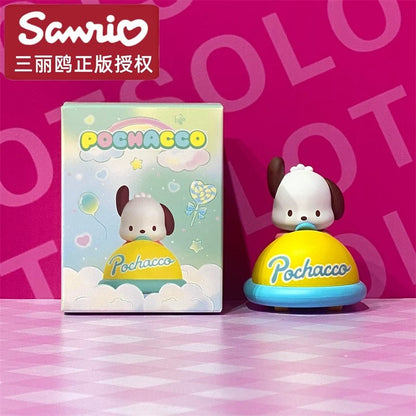 Top Toy x Sanrio Characters Amusement Park Desk Items | Hello Kitty My Melody Kuromi Cinnamoroll Pompompurin Pochocca - Collectable Toys Mystery Kawaii Stationery