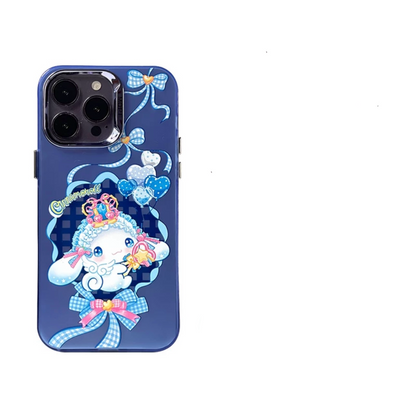 Japanese Cartoon Sanrio Sweet Angel | Cinnamoroll Laser Colour Clear - iPhone Case 11 12 13 14 15 16 Pro Promax