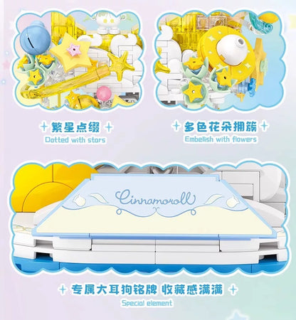 Sanrio Fairytale Music Box | Kuromi Cinnamoroll - Limited Edition Building Blocks Toy Collections