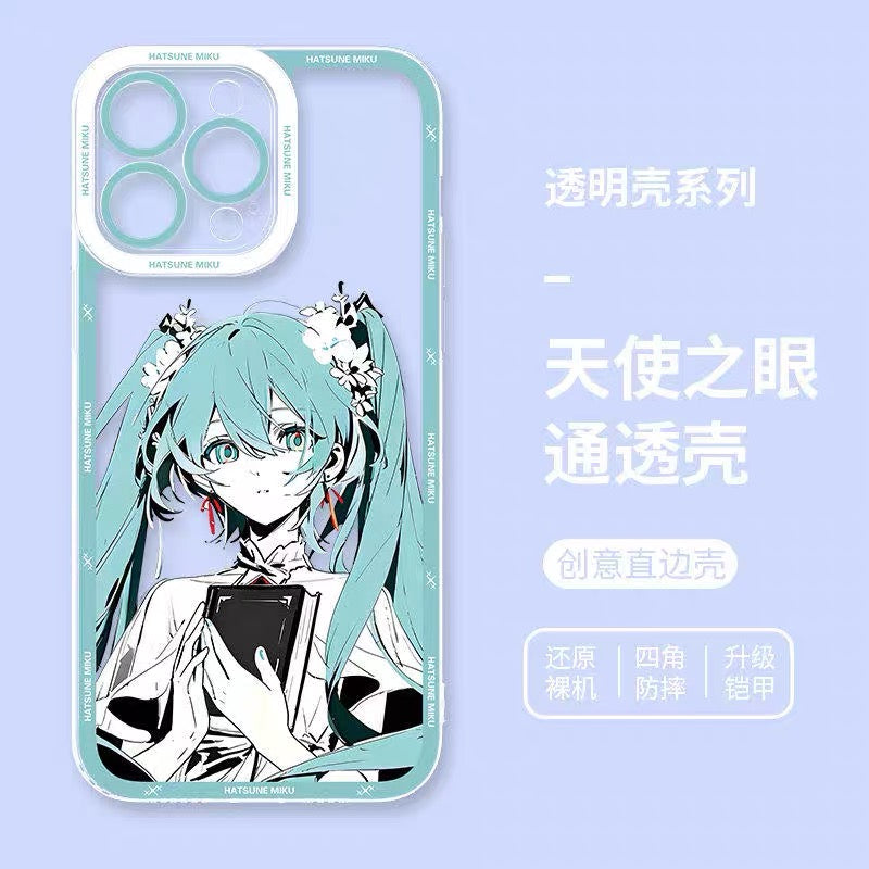 Japan Characters Miku Smile & Cute Version | 8 Styles - iPhone Case PLUS SE2 XS XR X 11 12 13 14 15 16 16e 17 17e Pro Promax 12mini 13mini