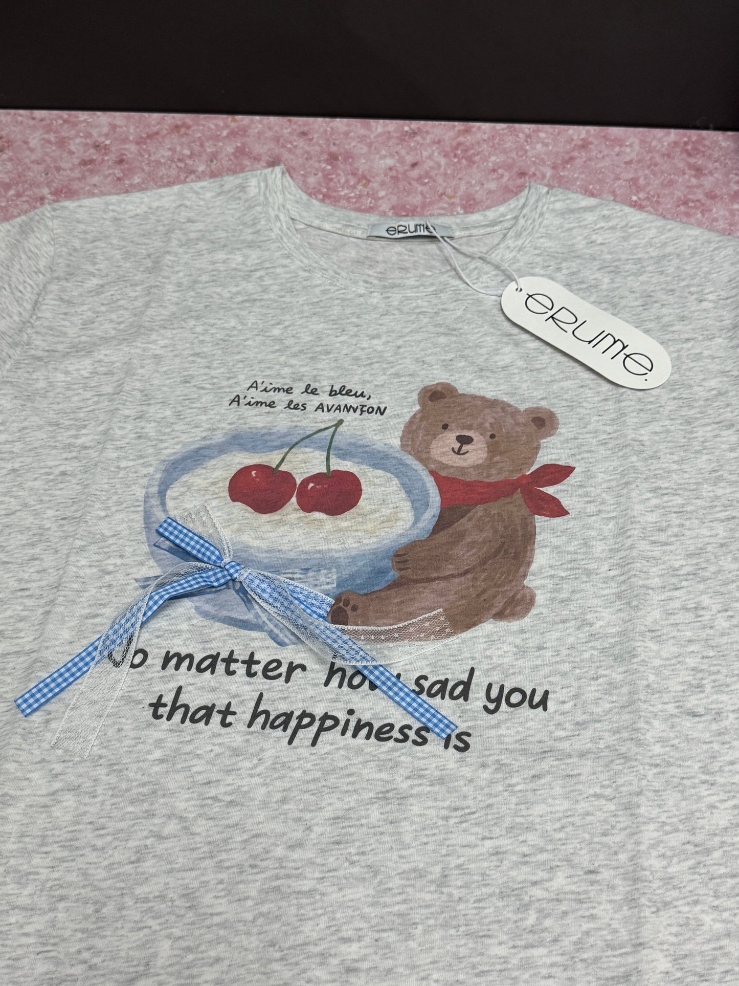 Korean Fashion Cute Animals Style T-Shirt Series | Yogurt Bear - Kawaii Fashion Items